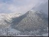 Morzine l'hiver depuis les pistes de ski...